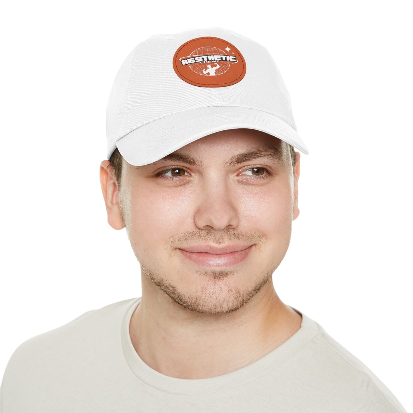 Aesthetic Chewz Dad Hat with Leather Patch